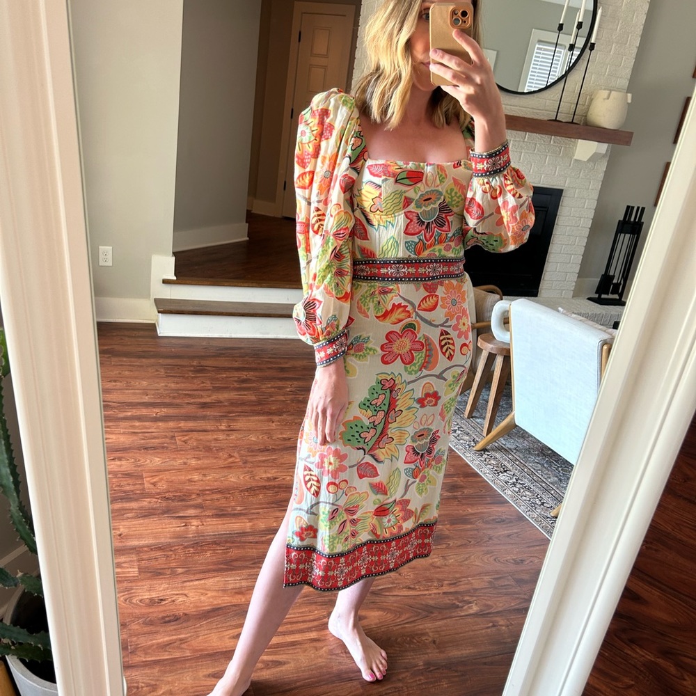 Ranna Gill Corset Midi Dress size Small